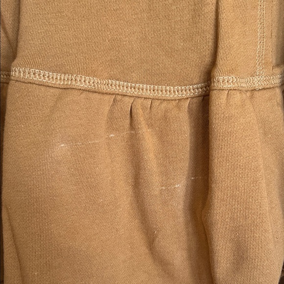 Easel Tan Peplum Hoodie Sweatshirt - Picture 8 of 9
